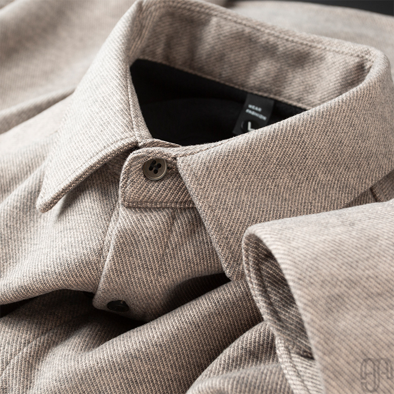 flannel turn-down collar Sweater